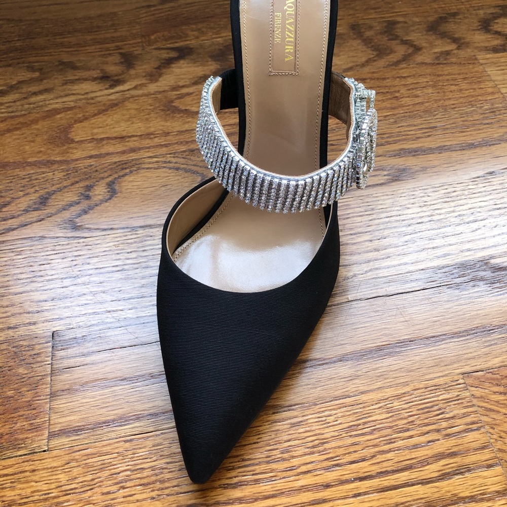 SOLD -Like new Aquazurra Chain Reaction Mules - Picture 11 of 16